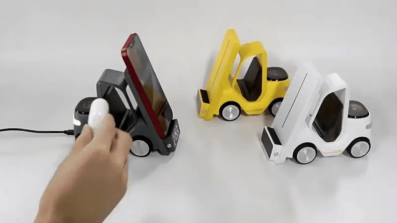 🚜 Forklift Wireless Charger Station – Charge Smarter, Style Better