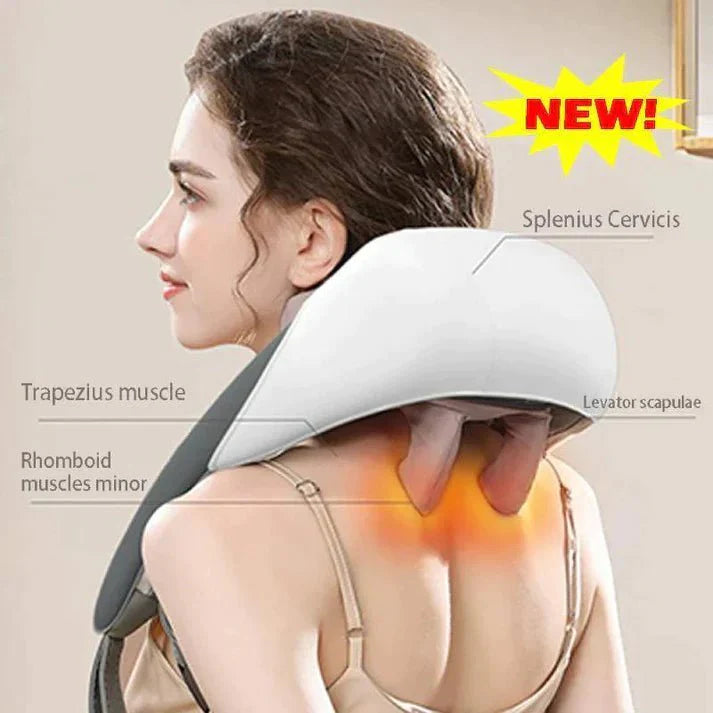 💆‍♂️ 3D Kneading Massage Pillow – Deep Relaxation Anytime, Anywhere
