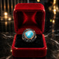 💙 TURQUOISE CRYSTAL DOME STATEMENT RING – Bold Beauty with Timeless Elegance