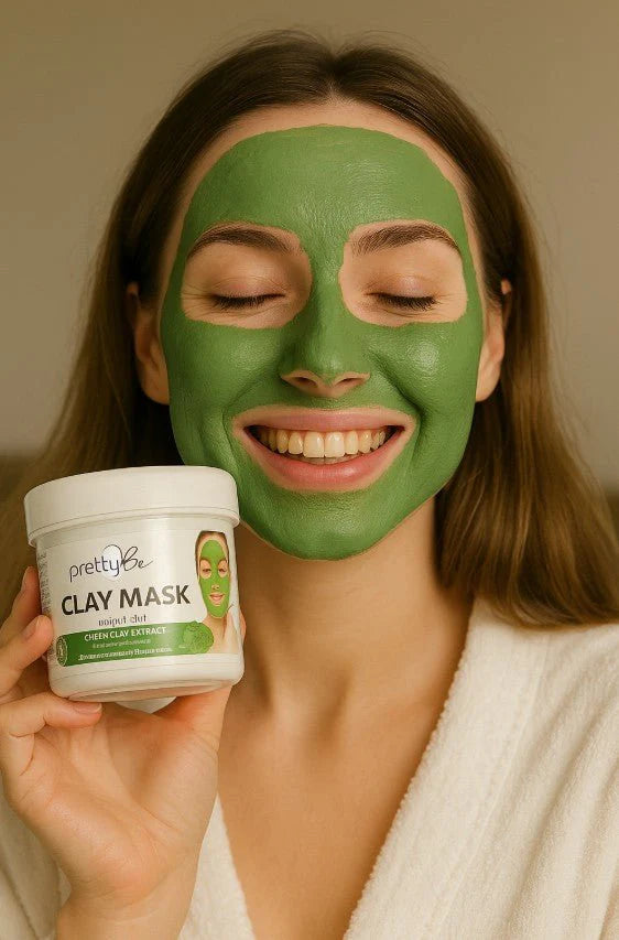🌿 Pretty Be Green Clay Mask – Purify, Detox & Reveal Your Natural Glow