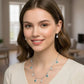 🧿 EVIL EYE TEARDROP DANGLE SET – Sparkle with Style & Positive Energy