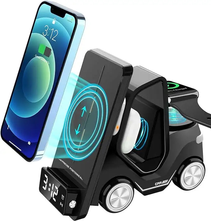 🚜 Forklift Wireless Charger Station – Charge Smarter, Style Better