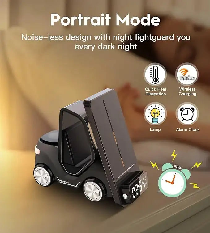 🚜 Forklift Wireless Charger Station – Charge Smarter, Style Better