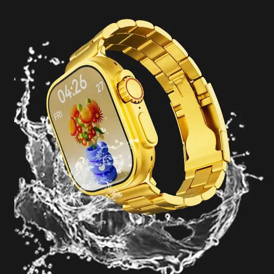 ⌚ Gold Ultra Smart Watch – Luxury Meets Smart Technology