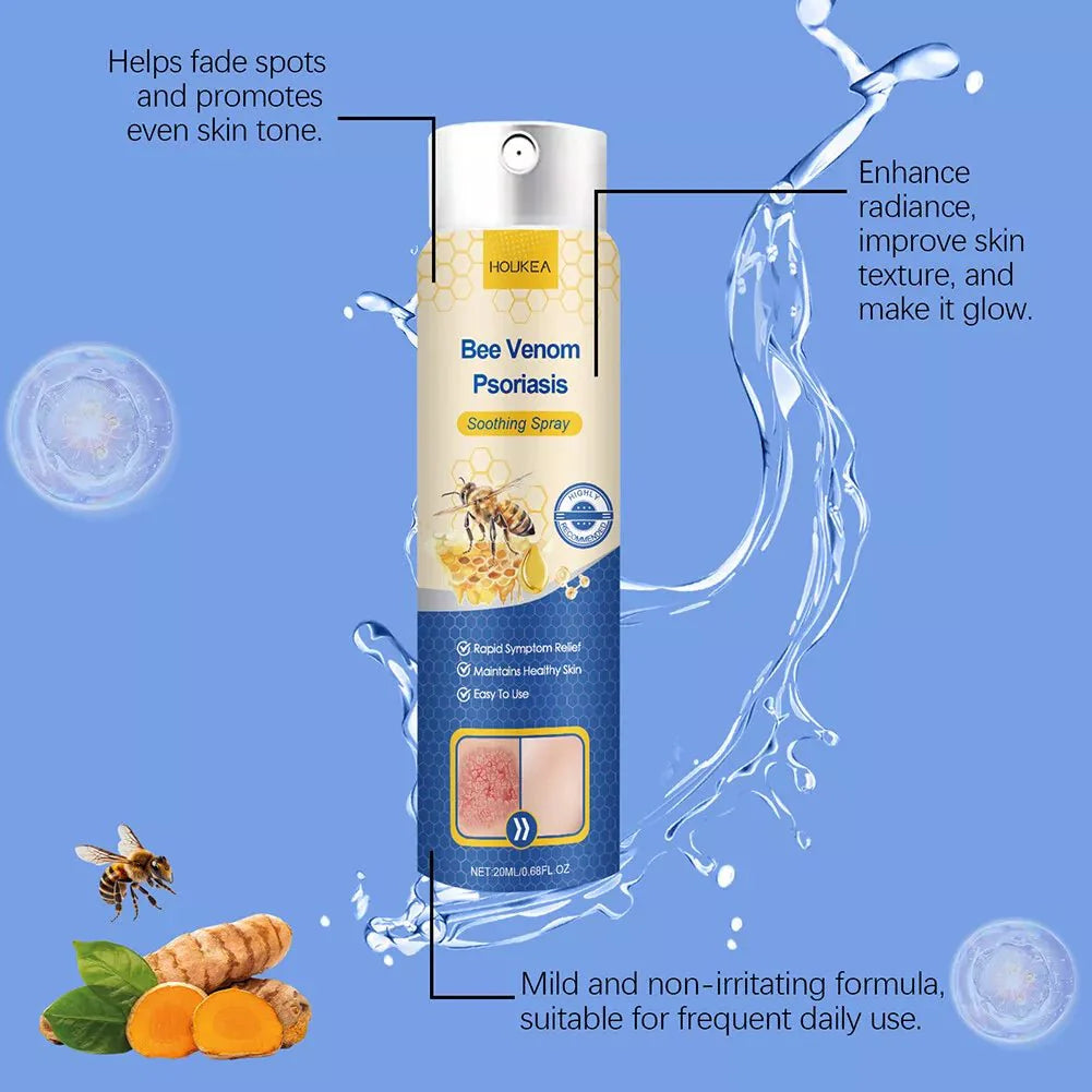 🐝 HOUKEA Bee Venom Soothing Spray – Calm, Hydrate & Comfort Dry, Irritated Skin