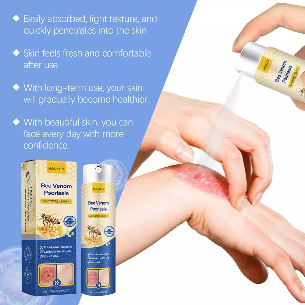 🐝 HOUKEA Bee Venom Soothing Spray – Calm, Hydrate & Comfort Dry, Irritated Skin