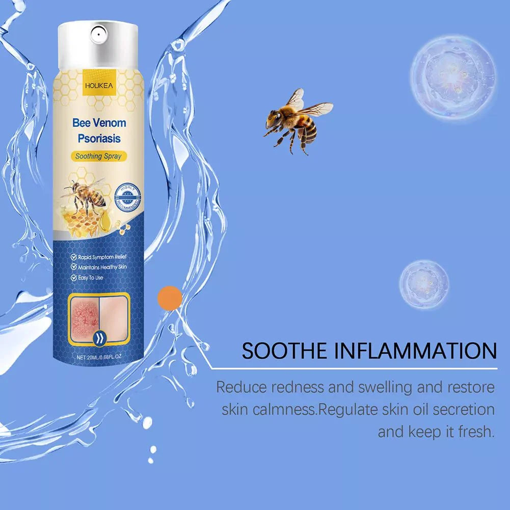 🐝 HOUKEA Bee Venom Soothing Spray – Calm, Hydrate & Comfort Dry, Irritated Skin