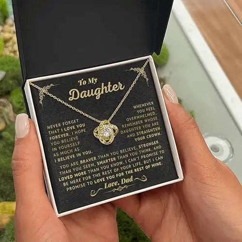 💖 Forever in My Heart Necklace Gift Box – A Daughter’s Treasure of Love