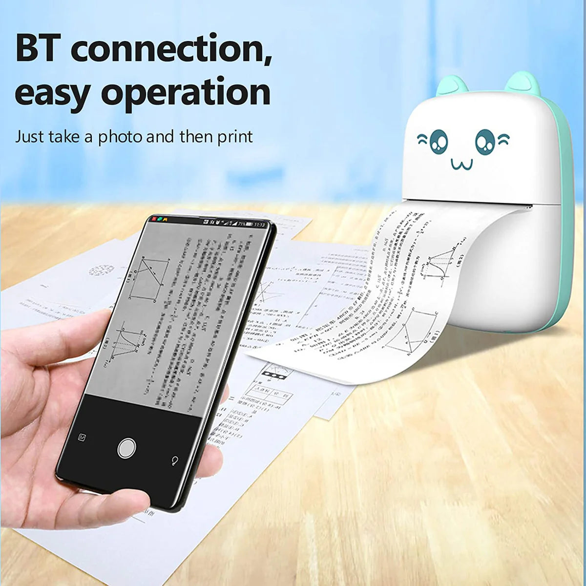 🖨️ Portable Mini Pocket Printer – Print Anywhere, Anytime
