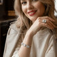✨ SQUARE CRYSTAL LINK ADJUSTABLE BRACELET – Modern Elegance with Timeless Sparkle
