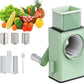 🥕 Stainless Steel Rotary Vegetable Cutter – Slice, Shred & Prep in Seconds